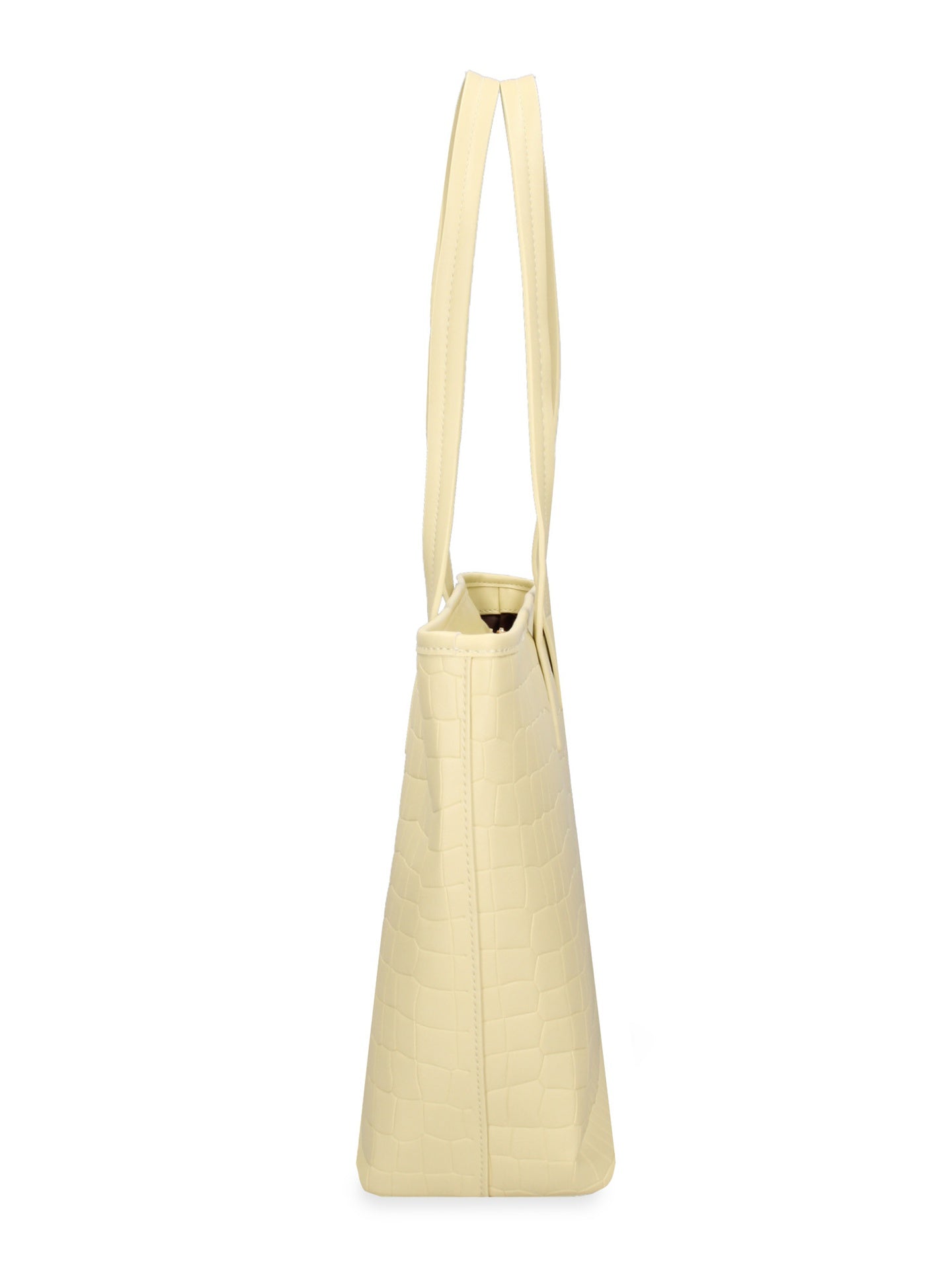 Borsa a Spalla in Pelle Vegana Giallo Pierre Cardin