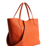Borsa a Tracolla in Pelle Vegana Arancione