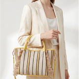 Borsa Shopper in Cotone Giallo