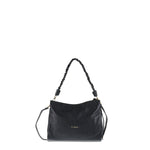 Borsa a Spalla in Vera Pelle Nero Pierre Cardin