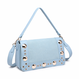 Borsa a Tracolla in Pelle Vegana Blu