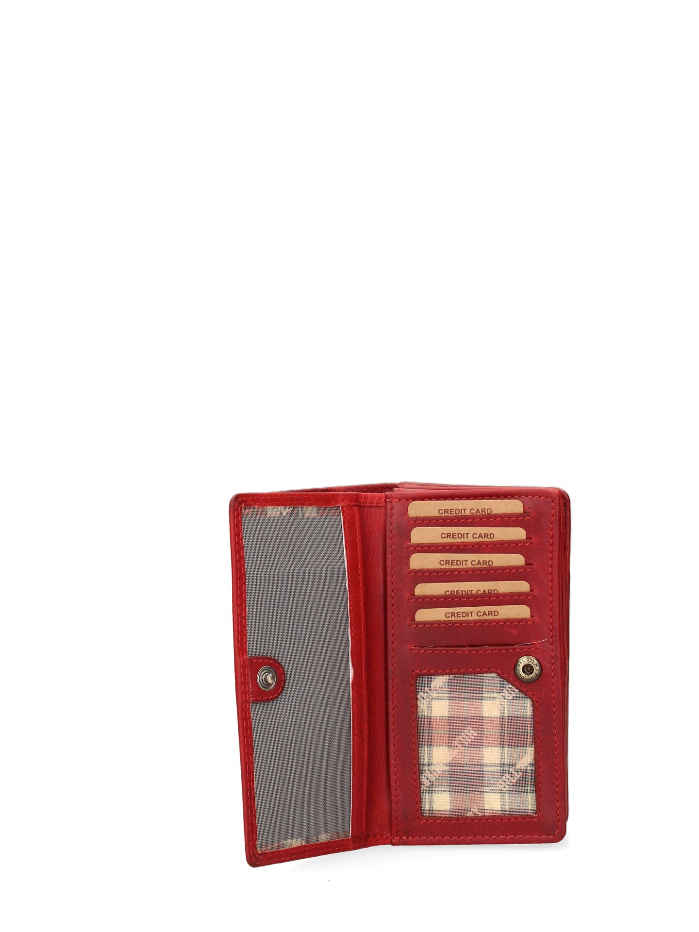 Portafoglio in Vera Pelle Rosso