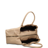 Borsa a Mano in Pelle Vegana Beige
