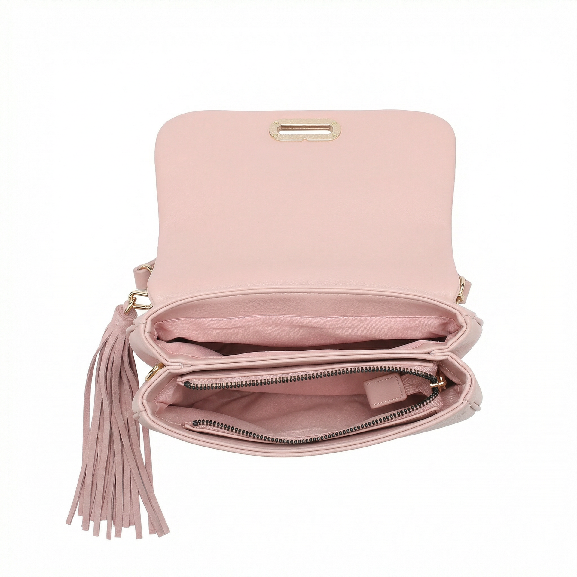 Borsa a Mano in Polyurethane Rosa