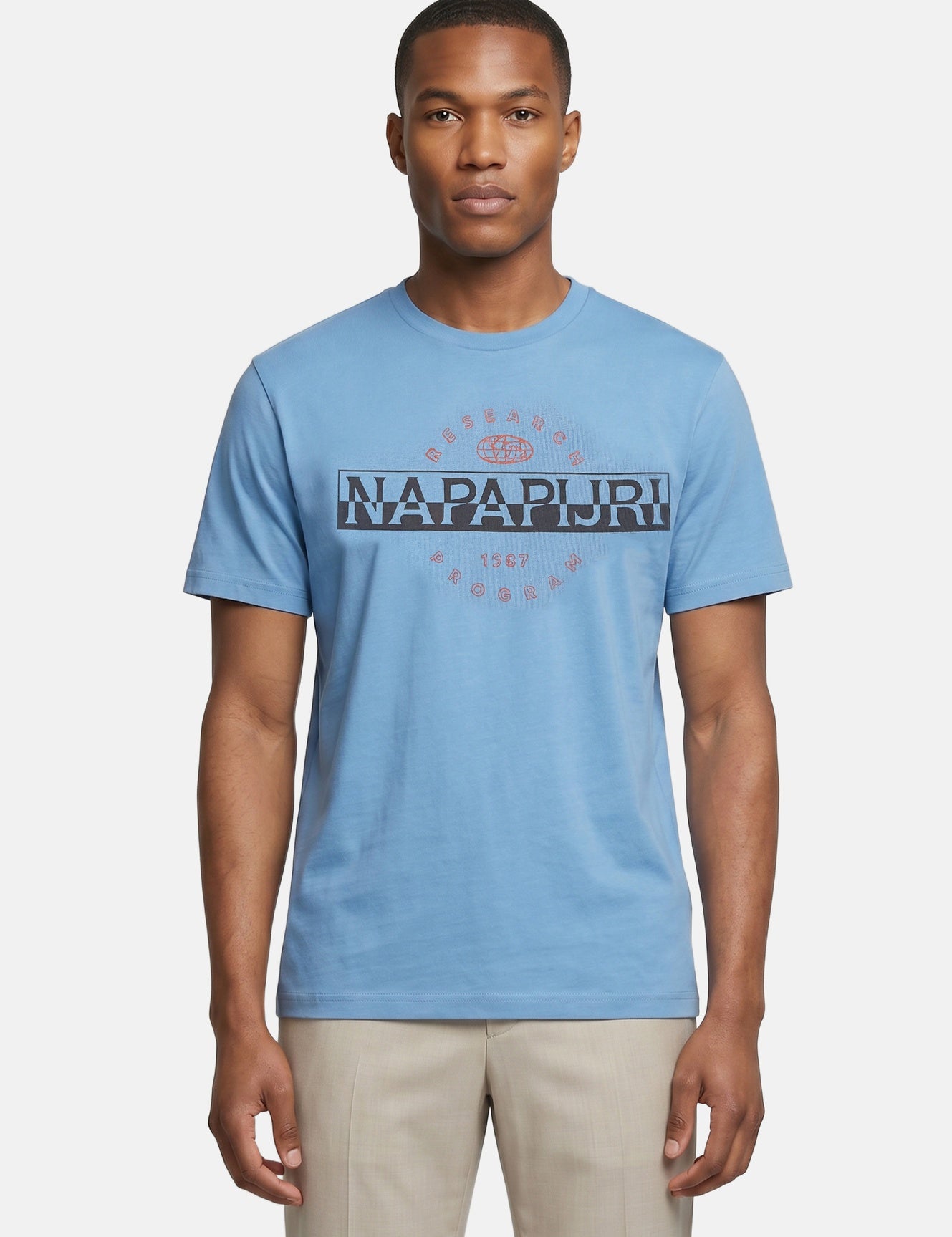T-shirt in Cotone Blu Napapijri