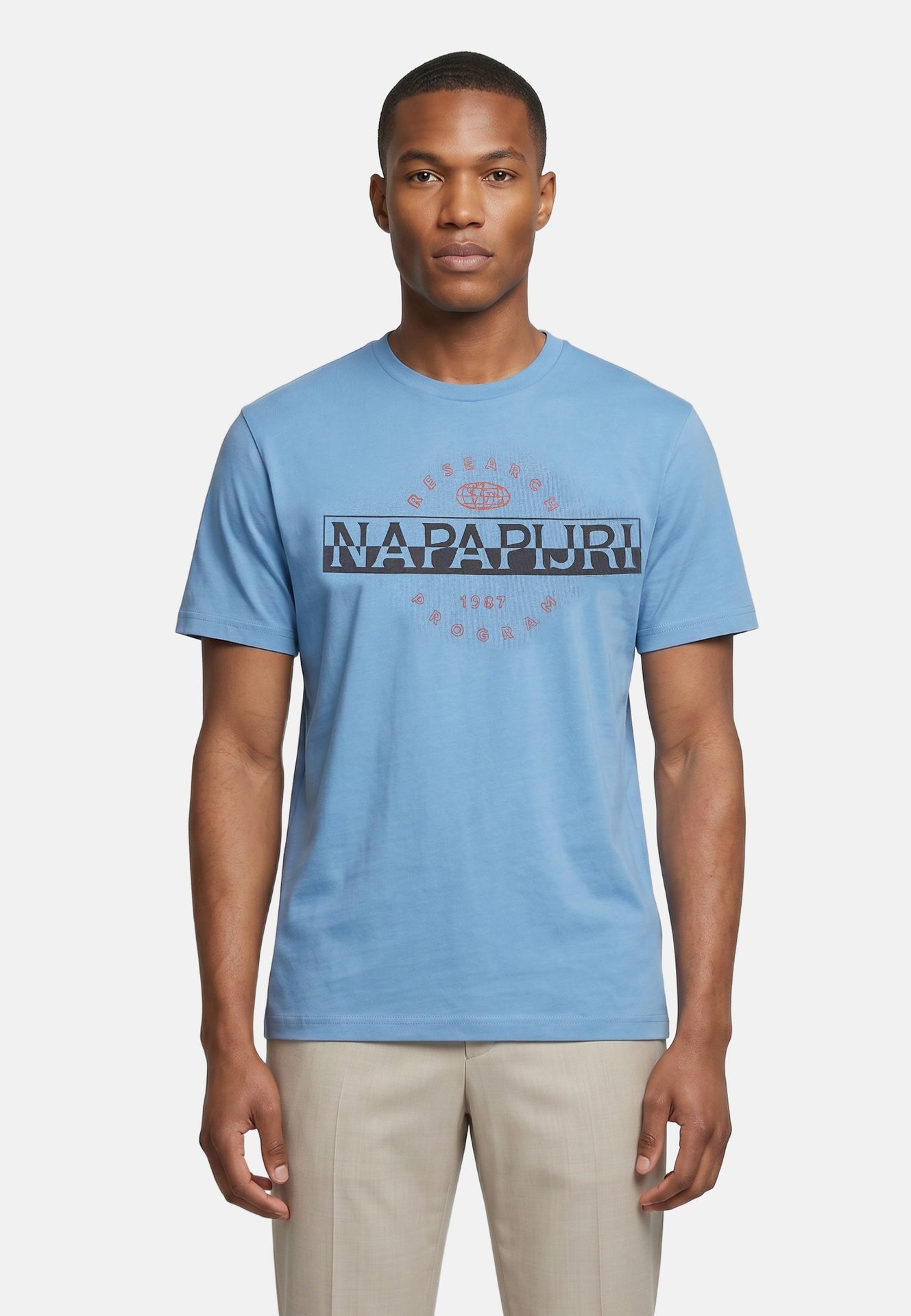 T-shirt in Cotone Blu Napapijri