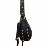 Borsa a Tracolla in Dollaro Leather Nero