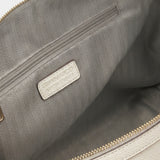 Borsa a spalla in Pelle Vegana Off-White