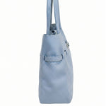 Borsa a Tracolla in Dollaro Leather Azzurro