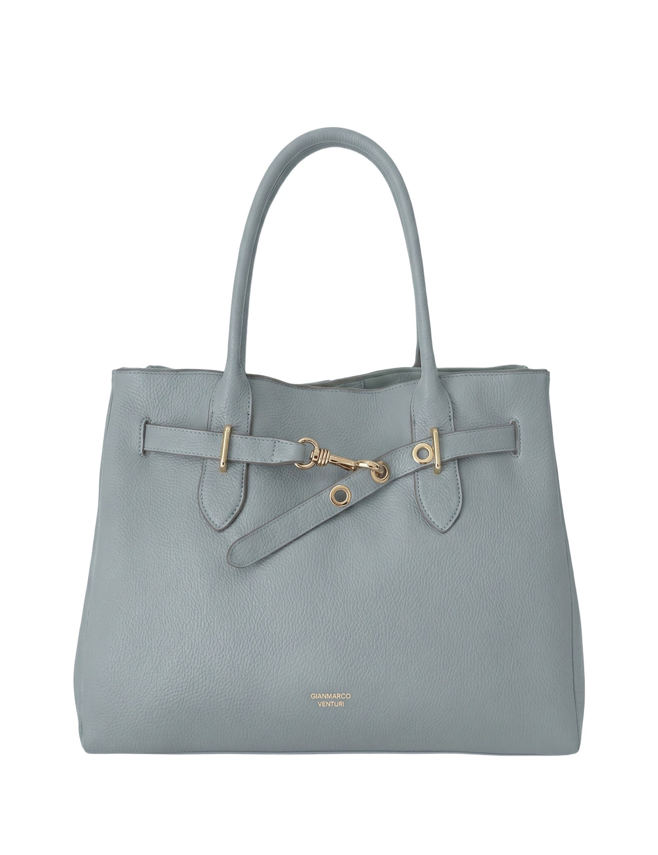 Borsa a mano in Pelle Vegana Azzurro GianMarco Venturi