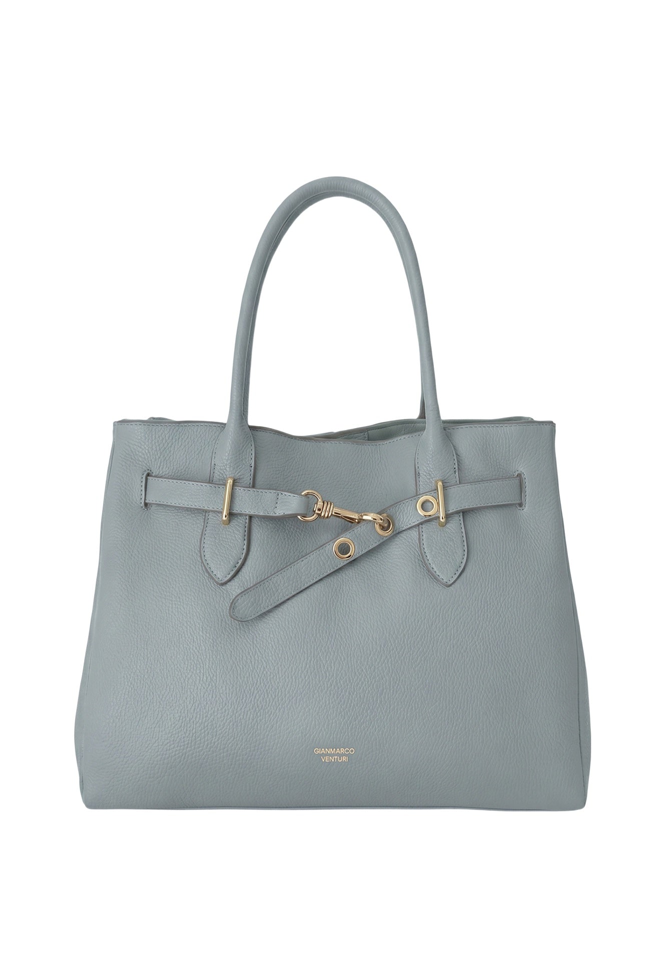 Borsa a mano in Pelle Vegana Azzurro GianMarco Venturi