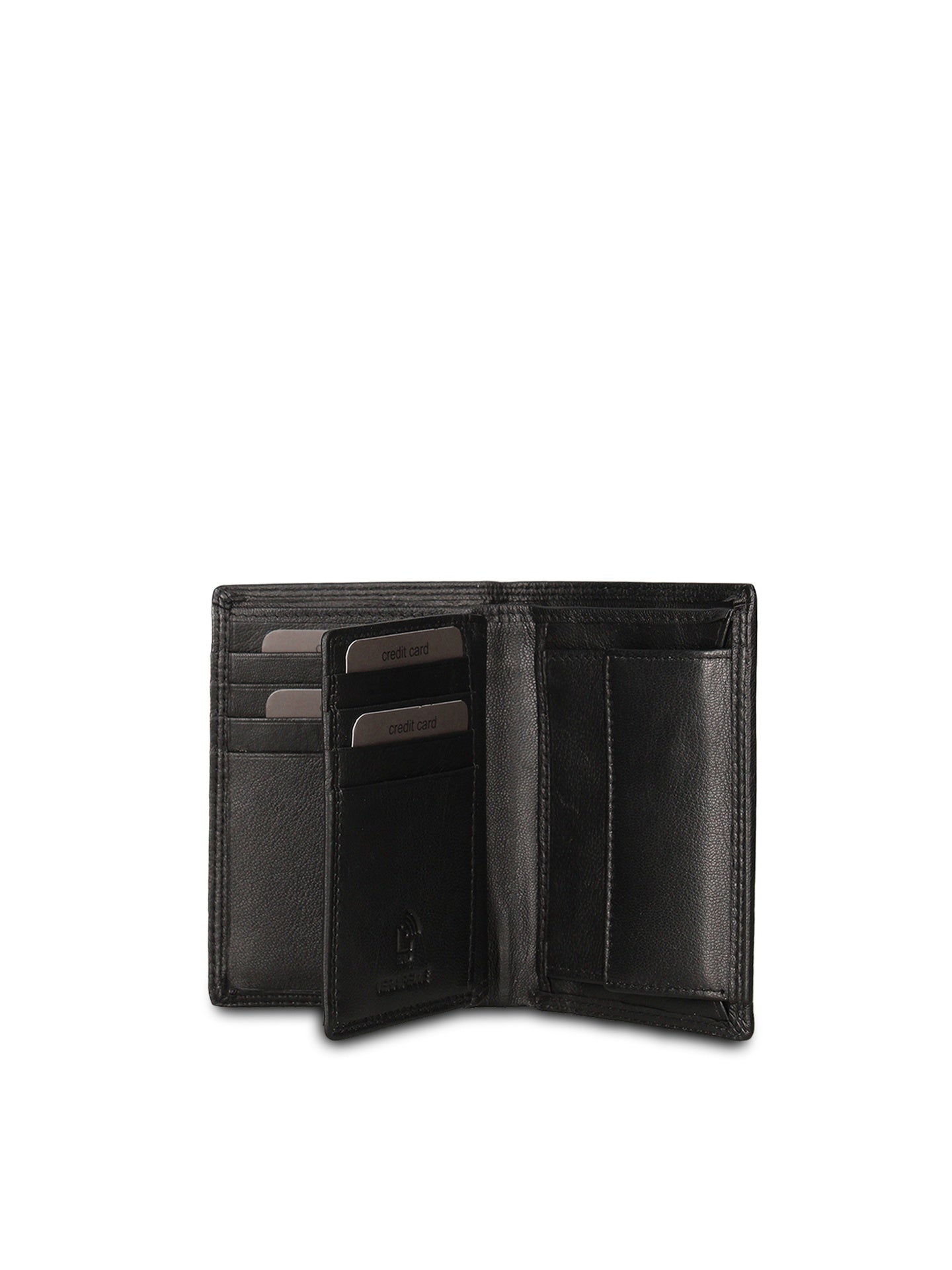Portafoglio in Vera Pelle Nero