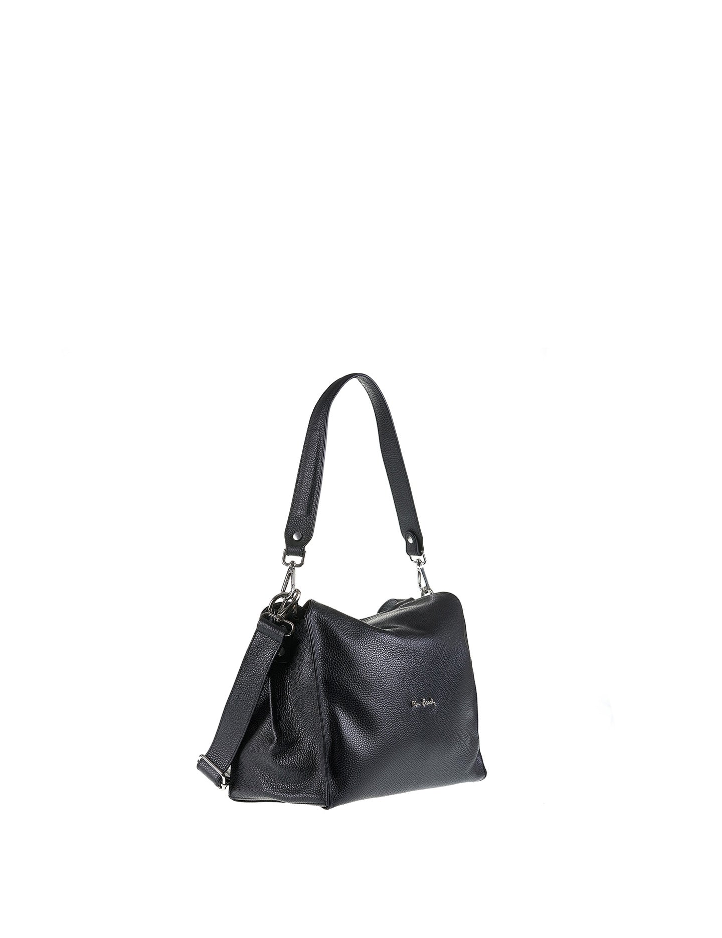 Borsa a Spalla in Vera Pelle Nero