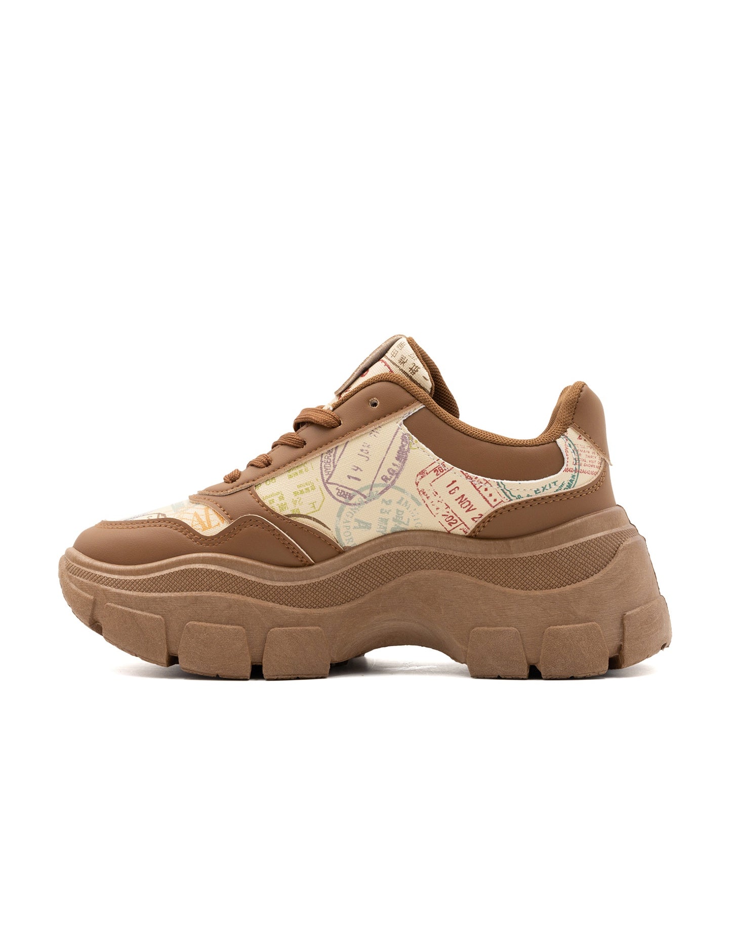 Sneakers in Poliestere Verde Militare