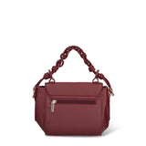 Borsa a Mano in Pelle Vegana Bordeaux