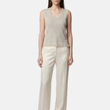 Vestito in Poliestere Beige