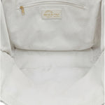 Borsa a Spalla in Dollaro Leather Bianco