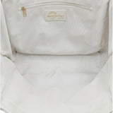 Borsa a Spalla in Dollaro Leather Bianco