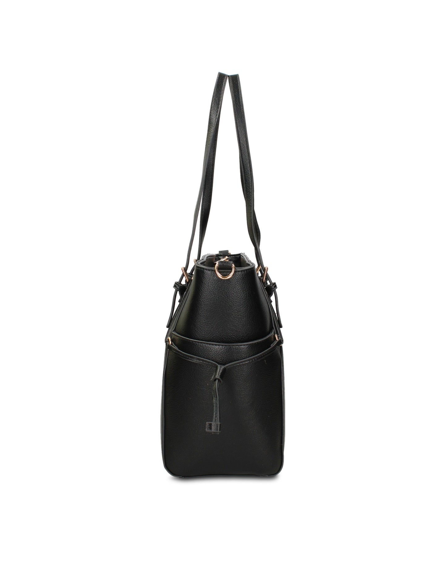 Borsa Shopper in Pelle Vegana Nero
