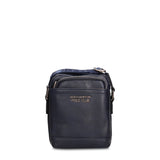 Borsa a Tracolla in 100% Pu Vegan Leather Blu Scuro