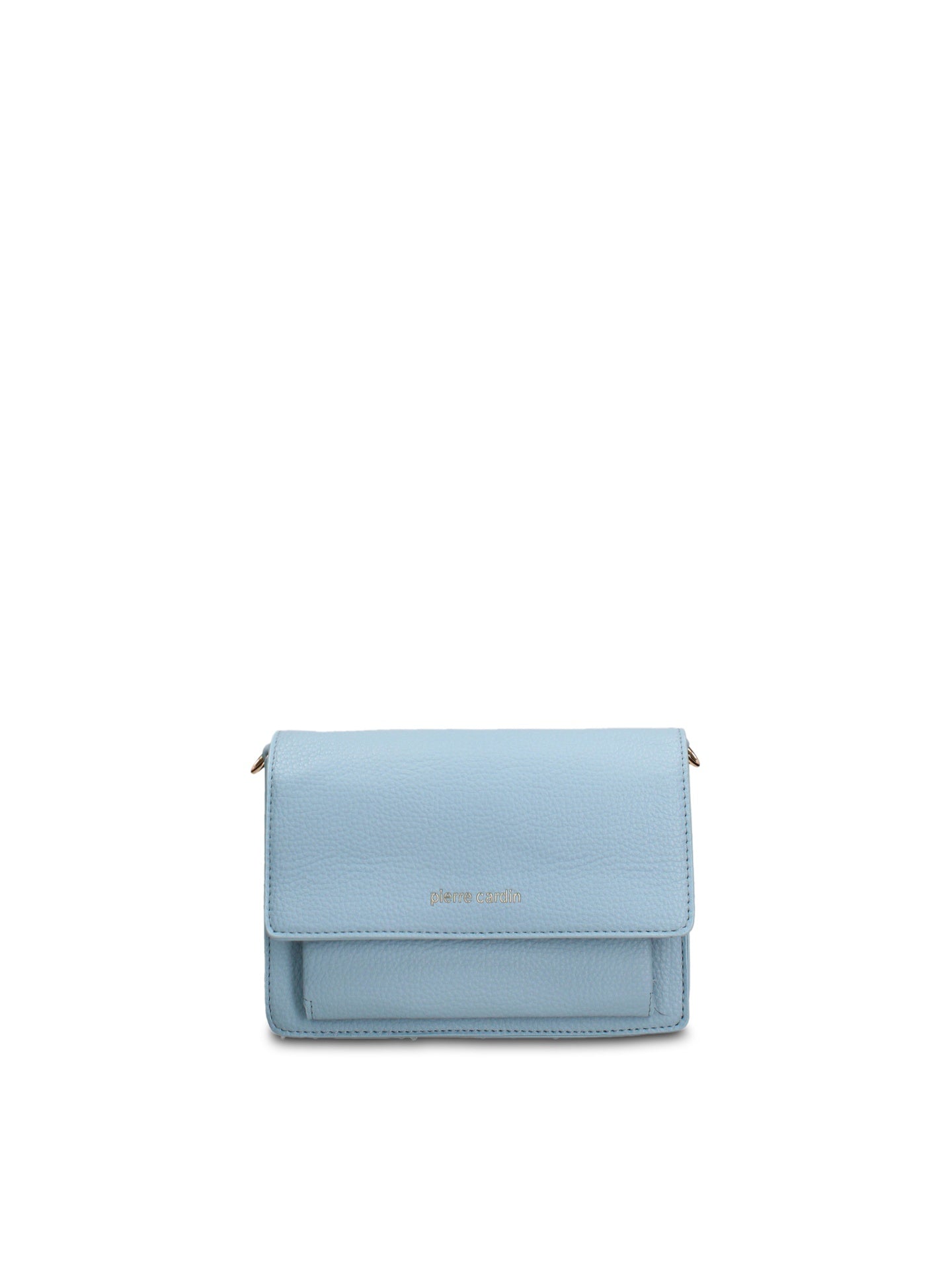 Borsa a Tracolla in Pelle Vegana Azzurro Pierre Cardin