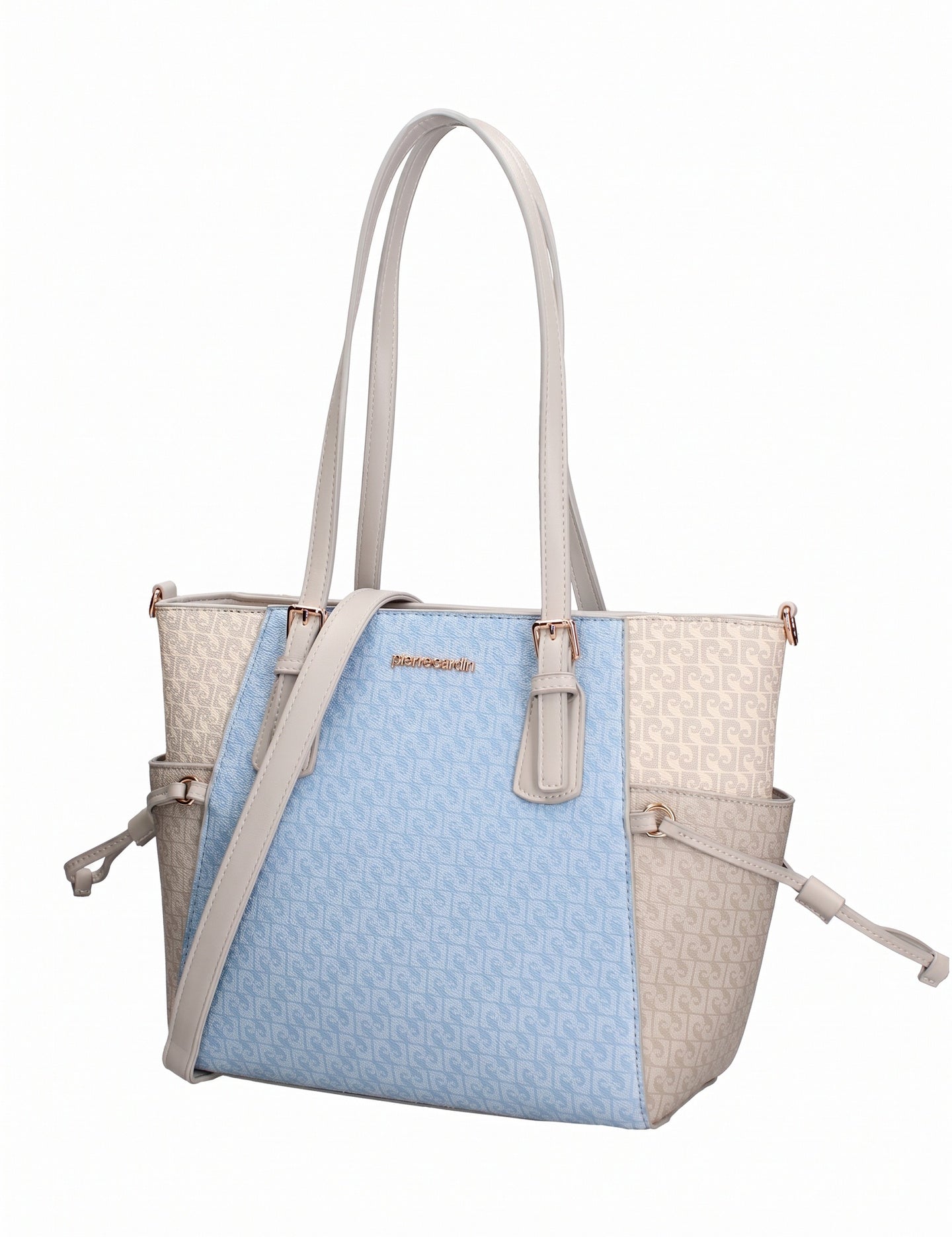 Borsa Shopper in Pelle Vegana Blu