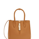 Borsa a Mano in Palmellato Leather Tabacco Furla