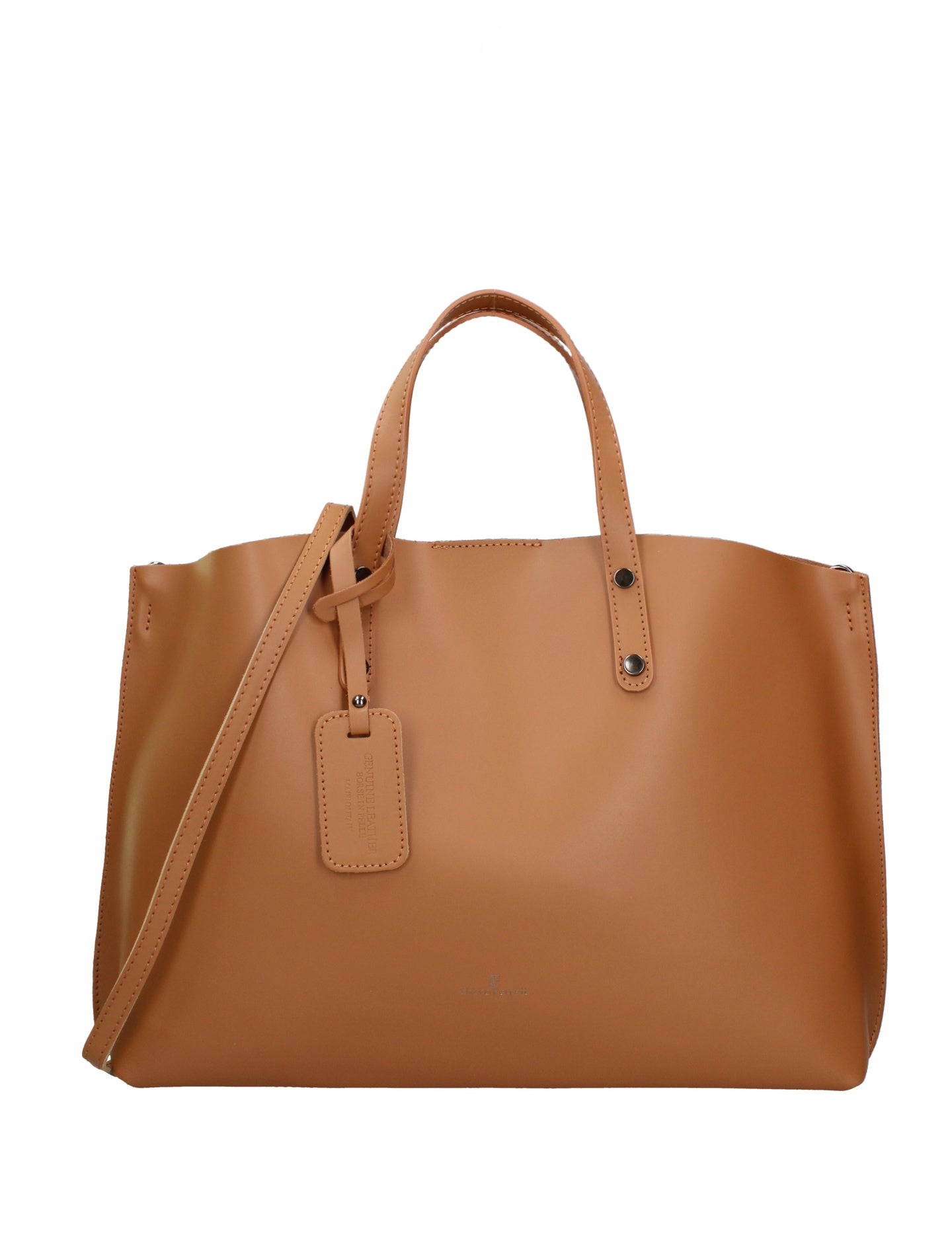 Borsa a Mano in Ruga Leather Cognac