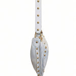 Borsa a Spalla in Dollaro Leather Bianco