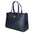 Borsa a Mano in Pelle Vegana Blu Pierre Cardin