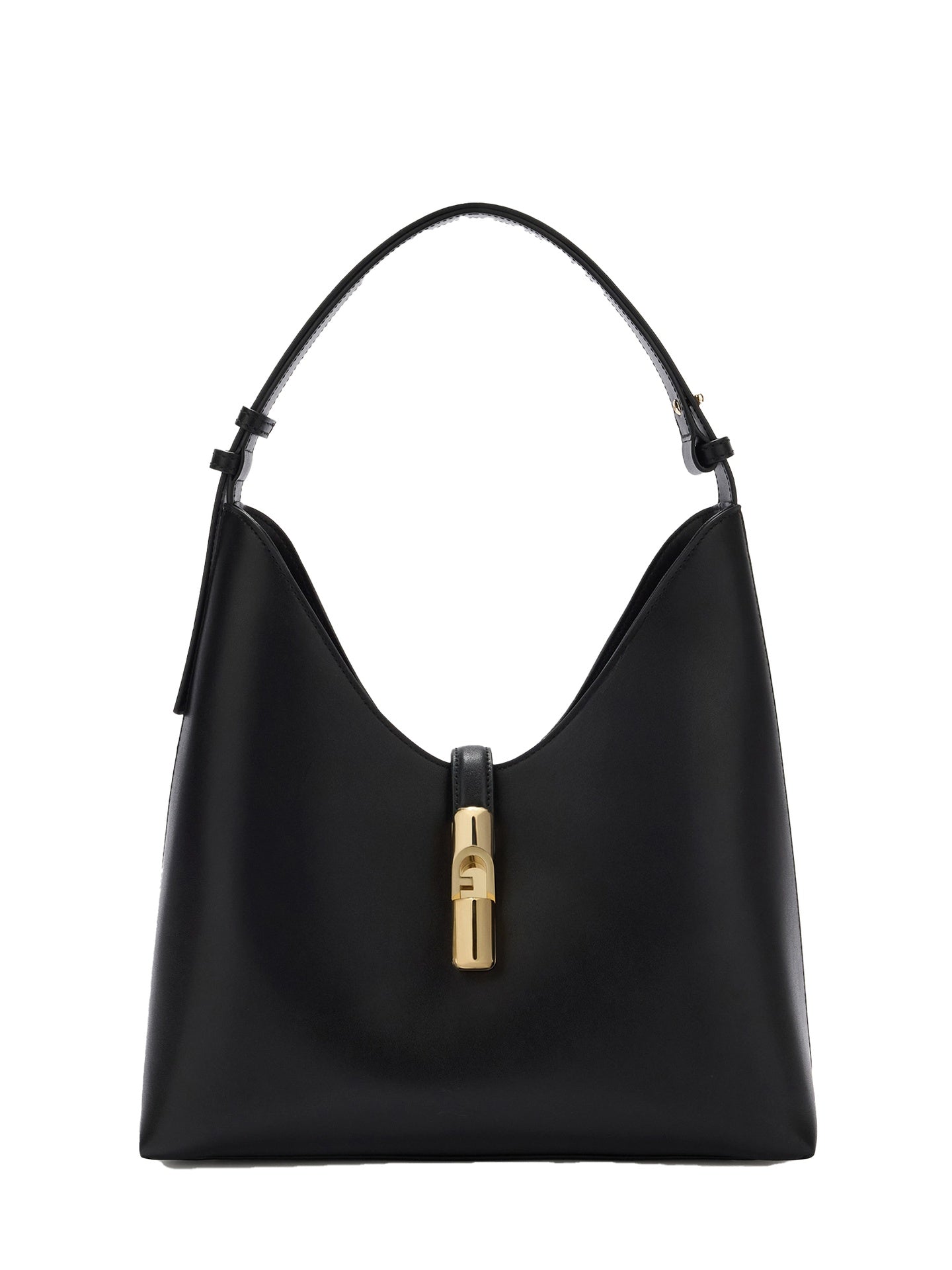 Borsa a Spalla in Pelle Ruga Nero Furla