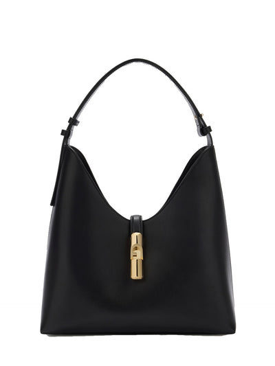 Borsa a Spalla in Pelle Ruga Nero