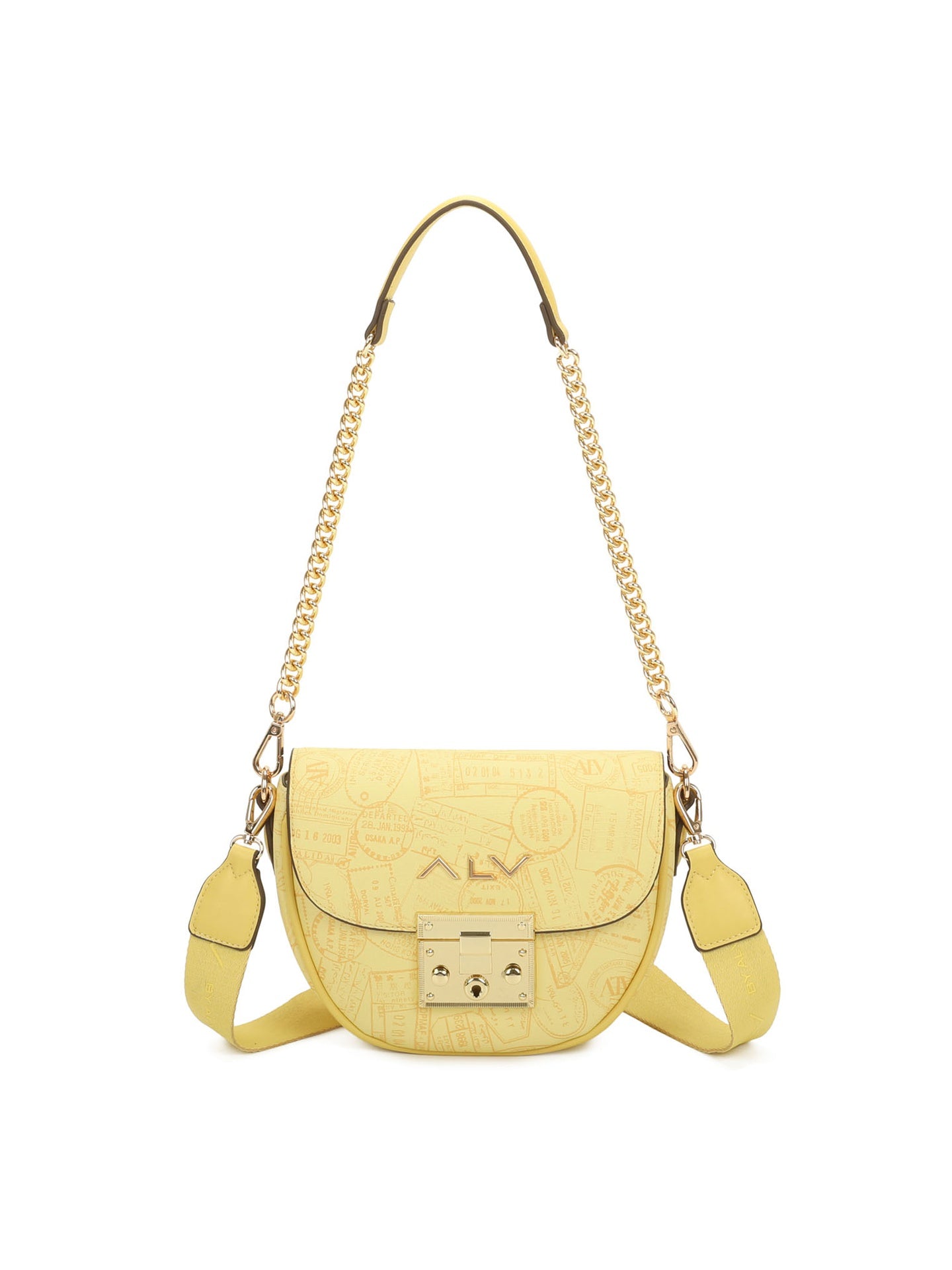 Borsa A Spalla da donna ALV - Giallo