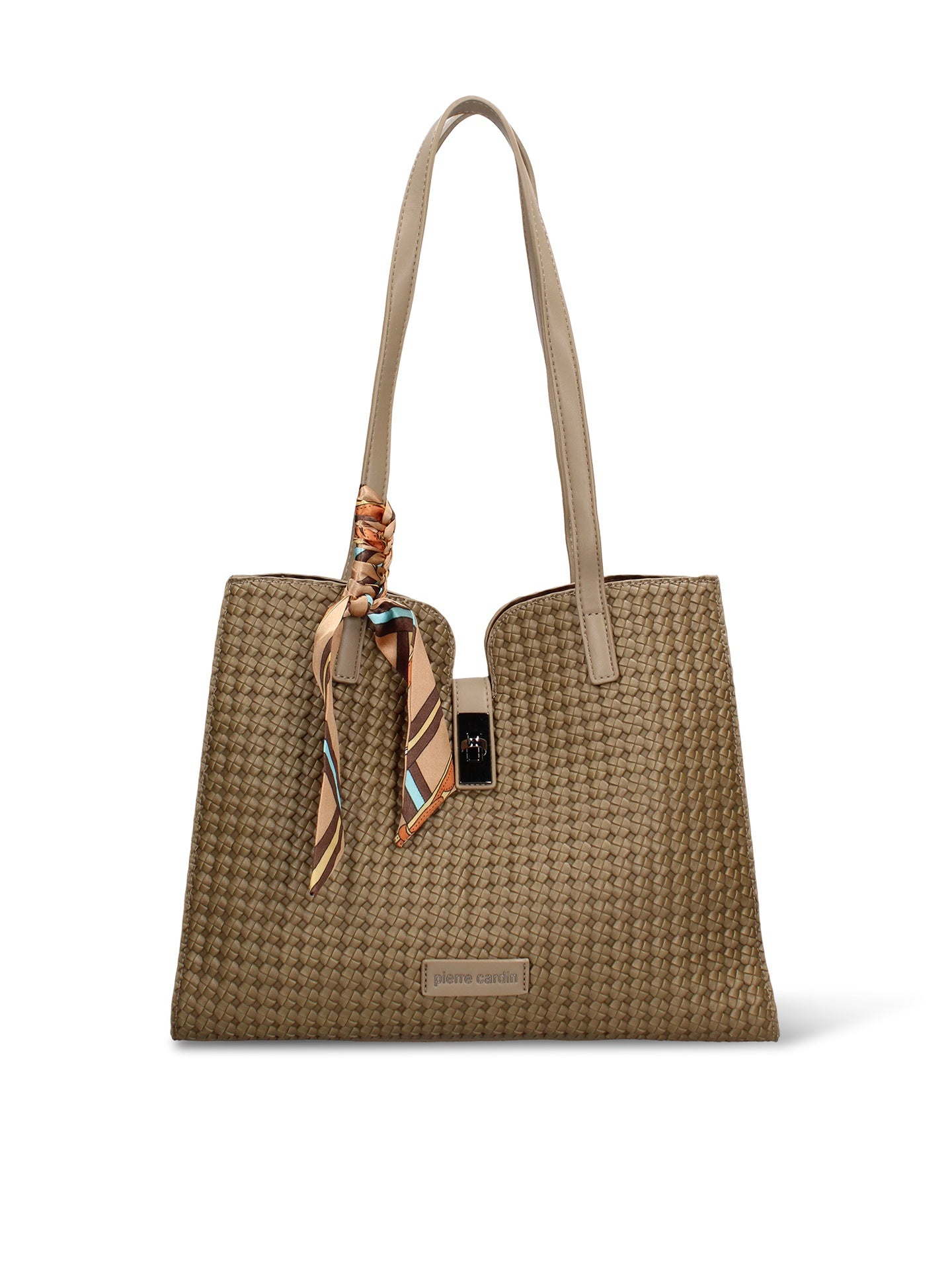 Borsa a Mano in Pelle Vegana Verde Pierre Cardin
