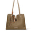 Borsa a Mano in Pelle Vegana Verde Pierre Cardin