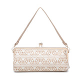 Bolso de mano de poliéster color caqui