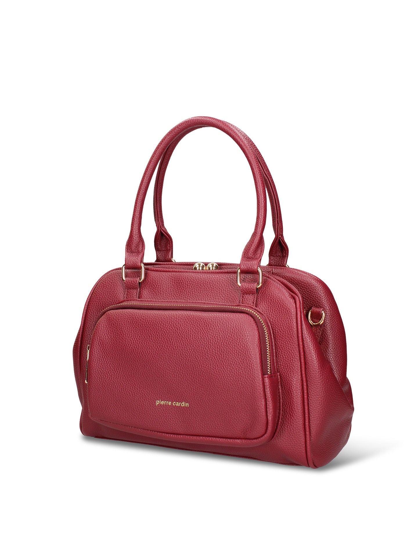 Borsa a Mano in Pelle Vegana Bordeaux