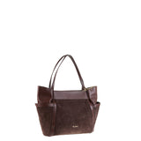 Borsa a Spalla in Vera Pelle Cioccolato