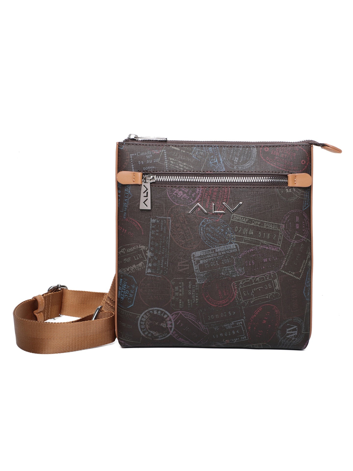 Borsa A Tracolla da donna ALV - Marrone