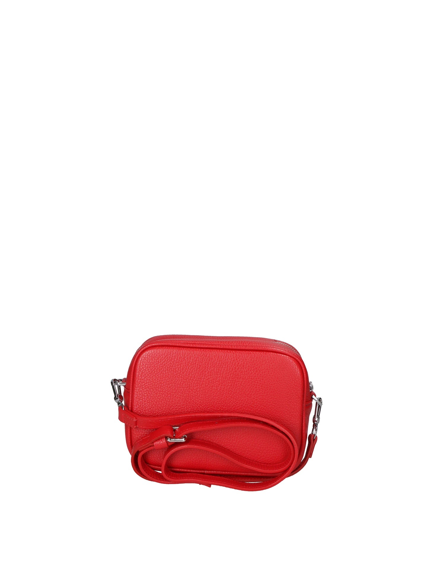 Borsa a Tracolla in Dollaro Leather Rosso