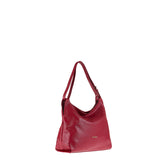 Borsa a Spalla in Vera Pelle Rubino