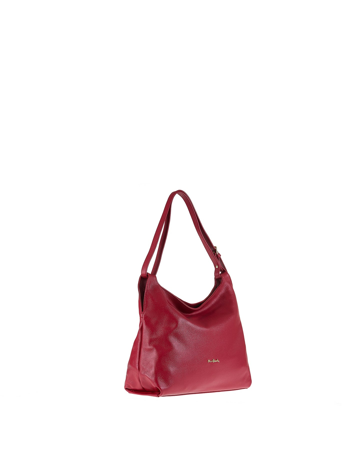 Borsa a Spalla in Vera Pelle Rubino