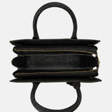Borsa a mano in Pelle Vegana Nero
