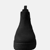 Sneakers platform in Pelle Vegana Nero