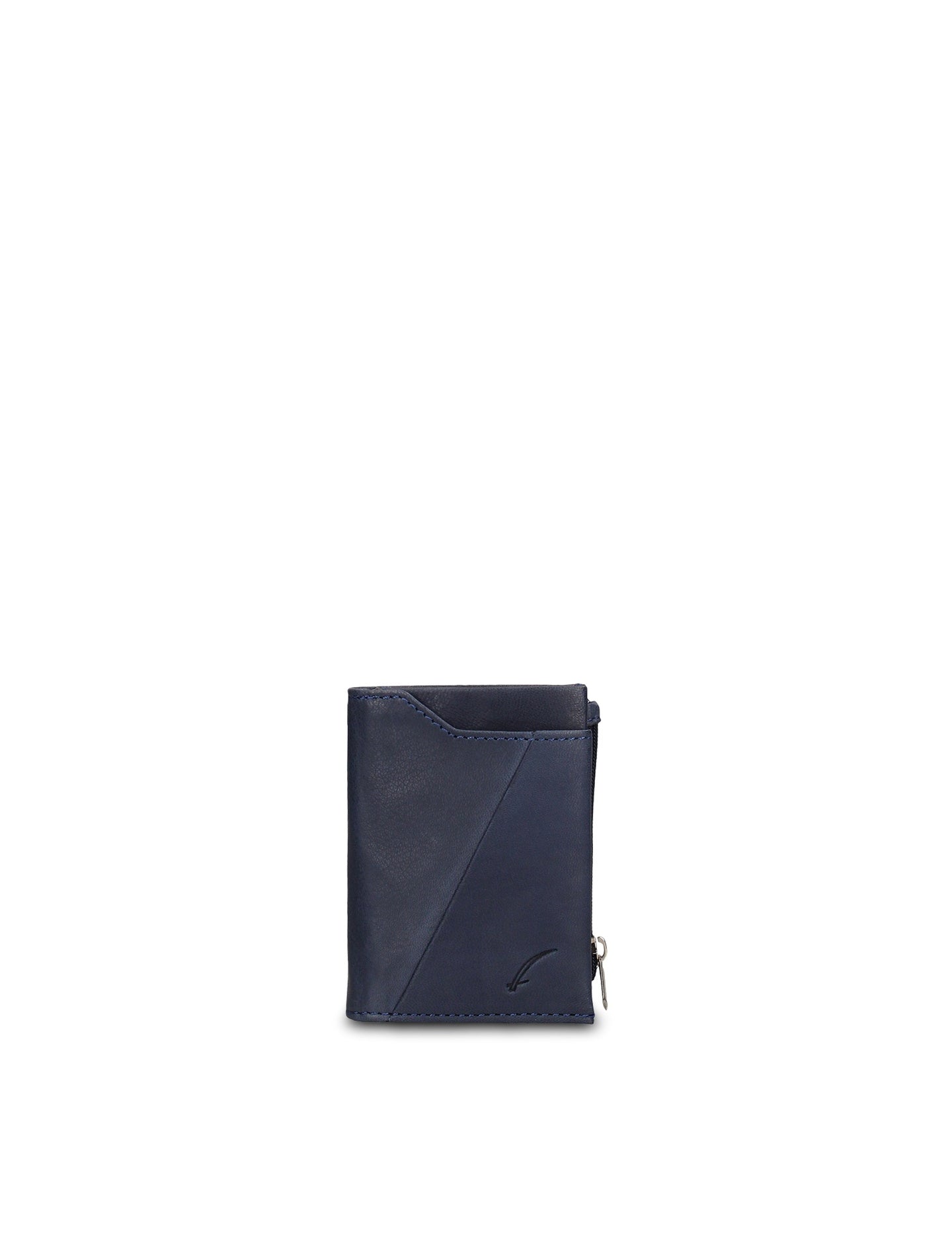 Portafoglio in Vera Pelle Blu