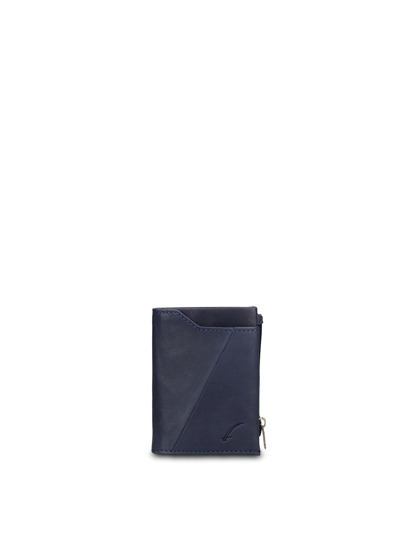 Portafoglio in Vera Pelle Blu