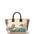 Borsa a Mano in Cotone Multicolore e Nero Braccialini