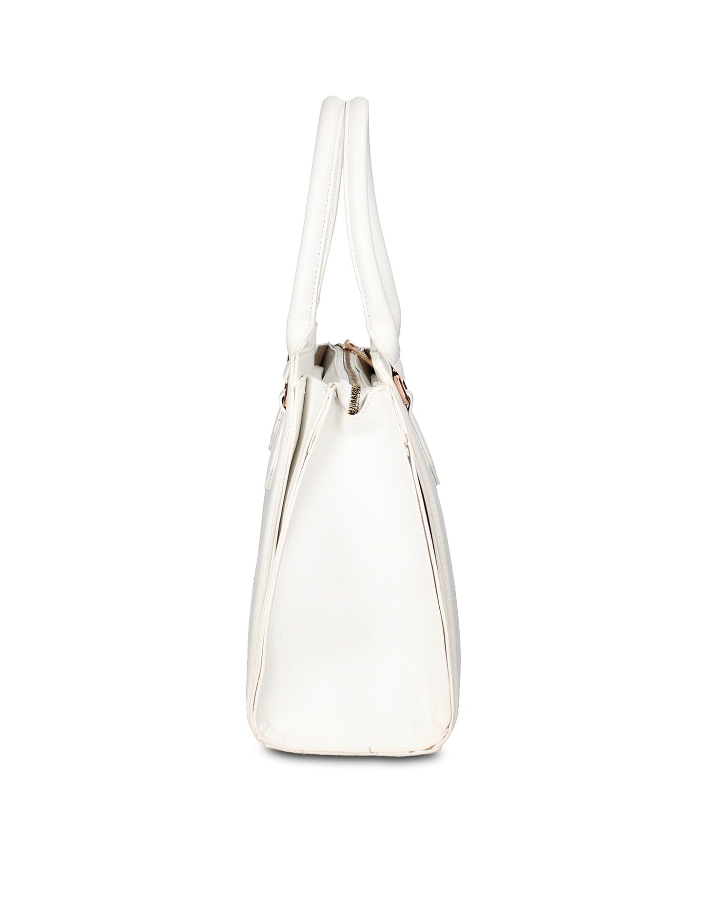 Borsa a Mano in Pelle Vegana Bianco