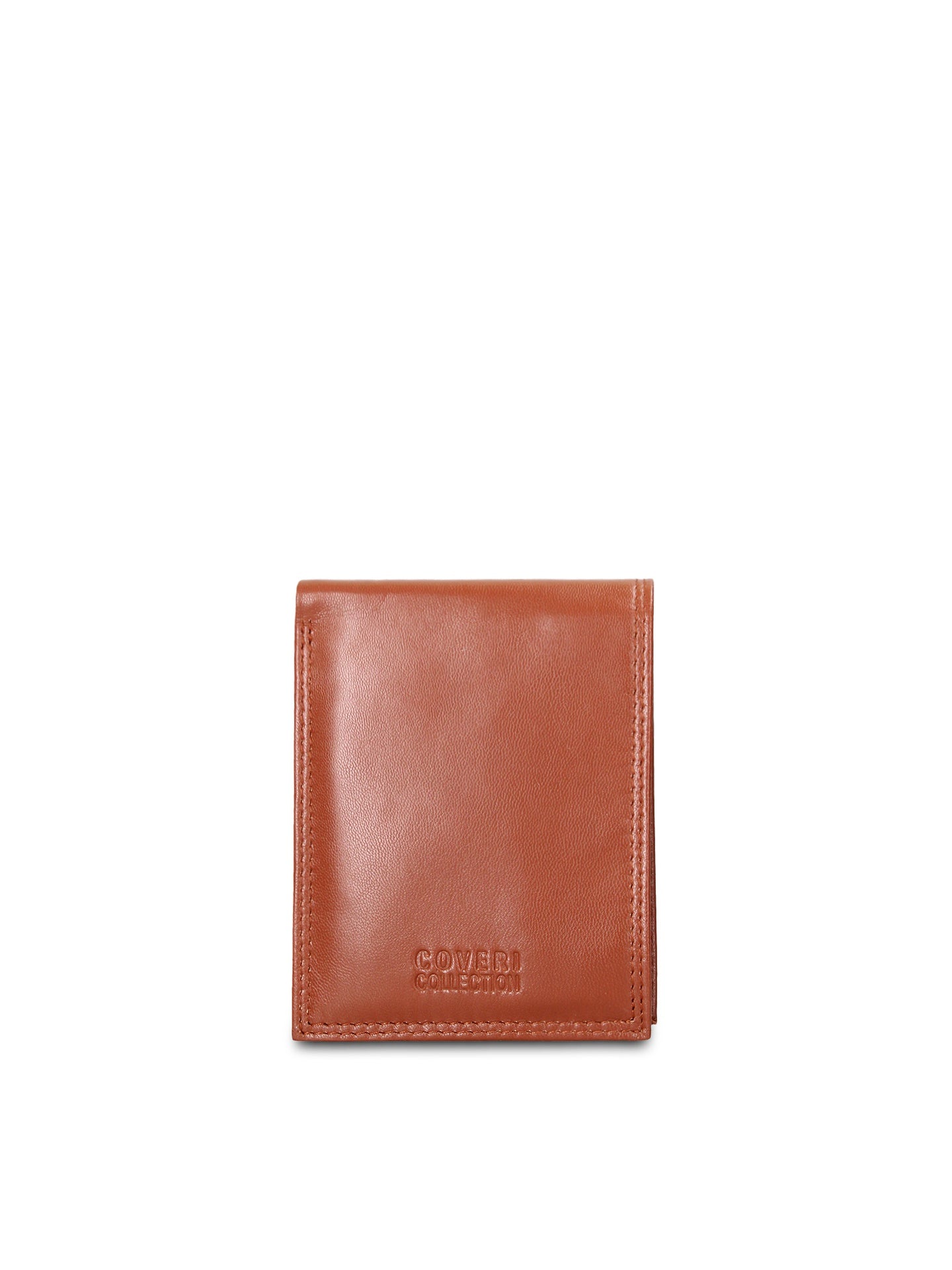 Portafoglio in Vera Pelle Cognac