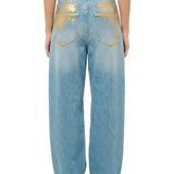 Jeans Donna in Cotone Blu